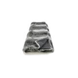 Throw blankets - plaid; rabbit fur; nature; grey nature ; 130x180 cm - KATRIN LEUZE -COLLECTION-