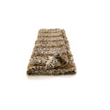 Throw blankets - plaid; goat; print gepard/back 100% linen; beige/brown; 130x180 cm - KATRIN LEUZE -COLLECTION-