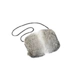 Sacs et cabas - manchette ; fourrure de lapin ; nature ; nature grise ; - - KATRIN LEUZE -COLLECTION-