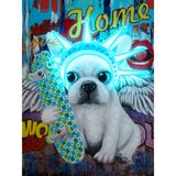 Paintings - 'Liberty Dog' Wall Artwork - LED Neon - LOCOMOCEAN