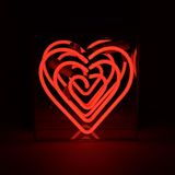 Lampes de bureau - Mini boîte à néon en acrylique 'Heart' - LOCOMOCEAN