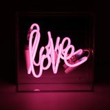Table lamps - 'Love' Mini Acrylic Box Neon Light - LOCOMOCEAN