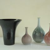 Céramique - Vases en grès (20-40 cm), émaux cristallisés - CHRISTIANE PERROCHON