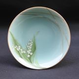Tea and coffee accessories - Celadon Lily of the valley, Saucer/Serving plate - YUKO KIKUCHI