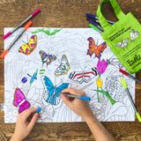 Placemats - colour & learn butterfly placemat to go - EATSLEEPDOODLE