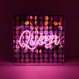 Objets de décoration - Boîte à néon en acrylique 'Queen' avec paillettes - LOCOMOCEAN