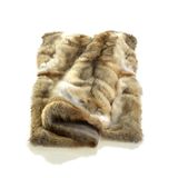 Throw blankets - plaid; Coyote Cavalli-optics; nature; nature brown; 140x200 cm - KATRIN LEUZE -COLLECTION-