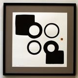 Paintings - Engraving and embossing 65 cm x 65 cm black - FOUCHER-POIGNANT