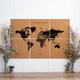Other wall decoration - Puzzle Map - Cork World map in pieces - MISS WOOD
