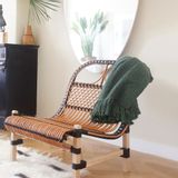 Chairs - Leather butterfly chair, rattan lounge chair - MALAGOON