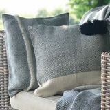 Coussins textile - Coussin Marea Noir - T'RU SUSTAINABLE HANDMADE