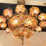 Art glass - "Montgolfière" chandelier - TIEF