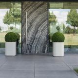 Garbage cans - OPUS SATIO/OPUS PURUS Concrete Planter/Container/Waste Bin with optional stainless steel lid - CO33 EXKLUSIVE BETONMÖBEL