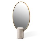 Chambres d'hôtels - Miroir Ovale Marbre - POLSPOTTEN