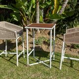 Tables de jardin - THABO Bar Set avec 4 Tabourets - SUNSO