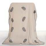 Throw blankets - HAMAMIYE THROW SOFA COVER BED COVER HANDPRINTED COTTON LINEN - LALAY