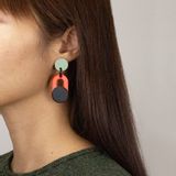Bijoux - Natural horn and lacquer earrings - L INDOCHINEUR X RIVÊT