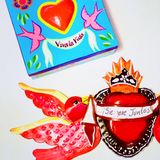 Other wall decoration - Maxi Wall Decoration Guirnalda Palomas “Siempre Juntos” - PINK PAMPAS