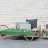 Lits - Lit VINTAGE en rotin - KOK MAISON