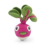 Toys - LOUIE MINI ROUND RADISH - BABY RATTLE 100% ORGANIC COTON - MYUM - THE VEGGY TOYS
