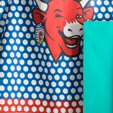 Kitchen linens - The Laughing Cow - Pop Blue/Printed Apron - COUCKE