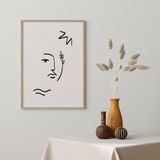 Poster - LINE ART FACES - DAVID & DAVID STUDIO
