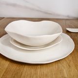 Ceramic - WHITE PORCELAIN TABLEWARE SET FOR 2 - MAISON GALA