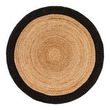 Other caperts - Handwoven round jute rug with contrasting edge - MAISON LILO