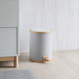 Mobilier et rangements pour bureau - Poubelle à pédale POMP - Placage en tissu - GUDEE
