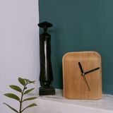 Clocks - Table Clocks rectangle 20x 15cm made of Palm trees leaves - ARECABIO