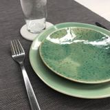 Everyday plates - Set of 4 large plates, Green collection. - CHLOÉ KOWALKA