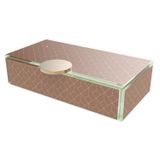 Coffrets et boîtes - Petite boîte à bento rectangulaire, marron et or - MYGLASSSTUDIO