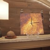 Clocks - MIRRORED WALL WATCH - ANTIQUE MIRROR