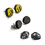 Bijoux - Boucles d'oreilles KIN-MIMI-WA - CHARCOAL ESKIMEÏT