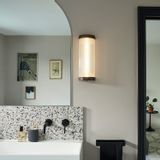 Wall lamps - Wide Pillar Wall Light, Weathered Brass - ORIGINAL BTC
