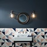 Wall lamps - Ship's Well Glass Wall Light, Weathered Brass - ORIGINAL BTC