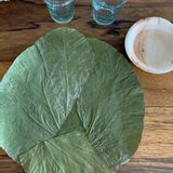 Formal plates - Set of 10 placemats made of Leafs (diametre 30cm) - ARECABIO