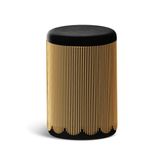 Ottomans - Strings Pouffe Gold Black - SCARLET SPLENDOUR