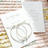 Bijoux - Créoles Pierre Magique "Quartz Rose" - LES MOTS DOUX