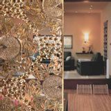 Office design and planning - Room Partitions in Latticed Brass - BAAYA GLOBAL