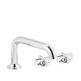 Faucets - Times | 3-hole washbasin battery, with push-up waste - RVB