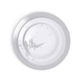 Formal plates - The Avant, Ici, Maintenant dinnerware set in Limoges porcelain - NON SANS RAISON PORCELAINE DE LIMOGES