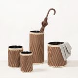 Decorative objects - CÉZANNE LEATHER & RATTAN BINS - PIGMENT FRANCE BY GIOBAGNARA