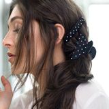 Hair accessories - NINO suede and Swarovski® crystal clip - VALÉRIE VALENTINE
