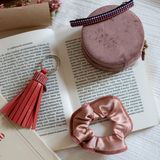 Hair accessories - SWING leather and Swarovski® crystal keychain - VALÉRIE VALENTINE