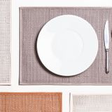 Decorative objects - LEATHER WOVEN AND PADDED PLACEMATS - PIGMENT FRANCE BY GIOBAGNARA