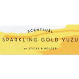 Spa - SCENTSUAL SPARKLING GOLD YUZU 30 INCENSE STICKS. - NIPPON KODO INCENSE