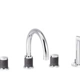 Faucets - Docks | 4-hole bath and shower mixer, with diverter and handshower - RVB