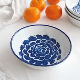 Céramique - ASSIETTE CREUSE - CAMÉLIA - PORCELAINE DU LOT VIREBENT