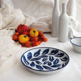 Céramique - ASSIETTE CREUSE - LAURIER - PORCELAINE DU LOT VIREBENT